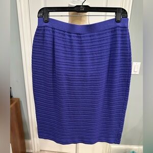 Elegant St. John Purple Knit Skirt